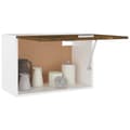 Miniatyrbillede 5 af 10: The Living Store vægskab 60x31x40 cm konstrueret træ røget egetræsfarve -  Køkkenskabe