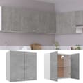 Pikkukuva 3 / 10: The Living Store Seinäkaappi betoninharmaa 60x31x60 cm lastulevy -  Keittiökaapit