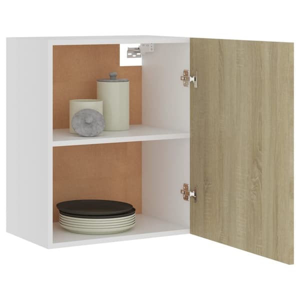 The Living Store Seinäkaapit 2 kpl Sonoma-tammi 50x31x60 cm tekninen puu - Keittiökaapit