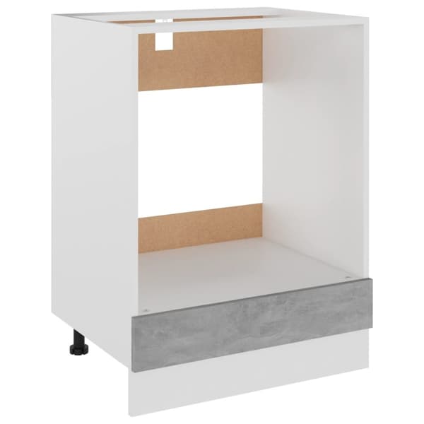 The Living Store Överskåp betonggrå 60x46x81,5 cm konstruerat trä -  Köksskåp