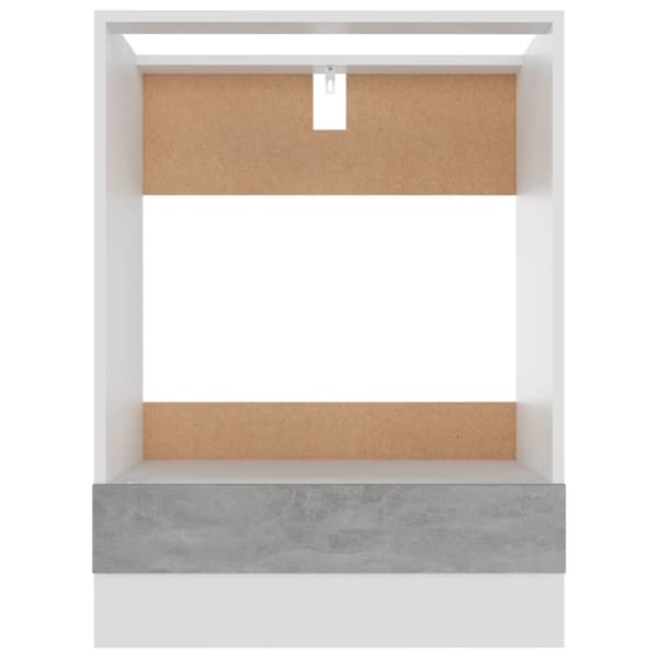 The Living Store Överskåp betonggrå 60x46x81,5 cm konstruerat trä -  Köksskåp