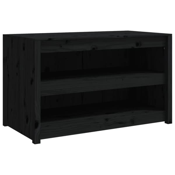 The Living Store Köksskåp för utomhusbruk svart 106x55x64 cm massiv furu -  Köksskåp