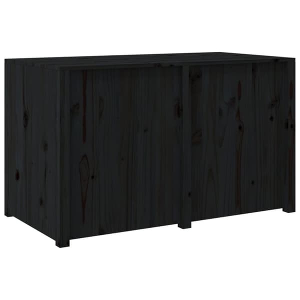 The Living Store Köksskåp för utomhusbruk svart 106x55x64 cm massiv furu -  Köksskåp