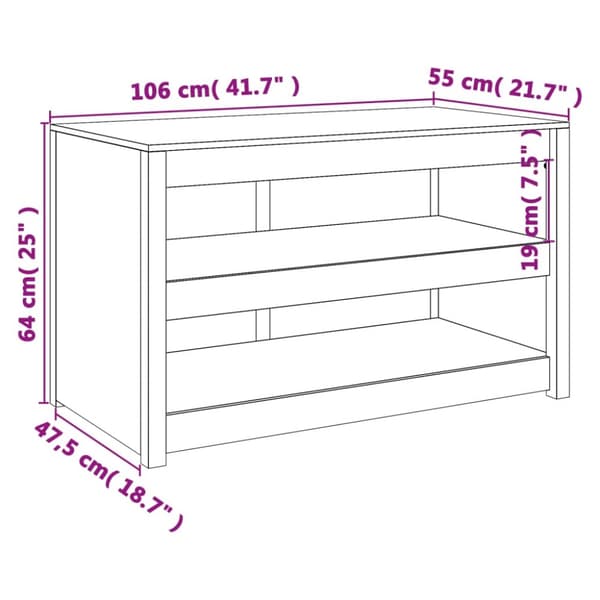 The Living Store Köksskåp för utomhusbruk svart 106x55x64 cm massiv furu -  Köksskåp
