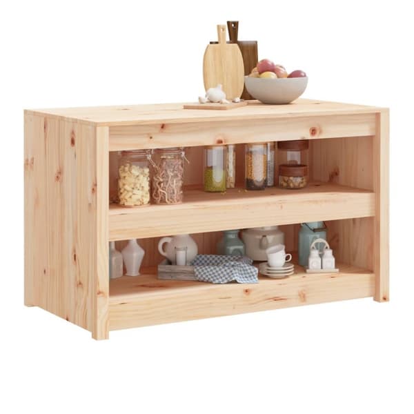 The Living Store Ulkokeittiökaappi 106x55x64 cm täysi mänty -  Keittiökaapit