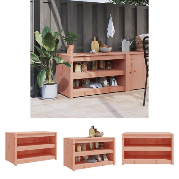 The Living Store Ulkokeittiökaappi 106x55x64 cm täysi douglaskuusi -  Keittiökaapit