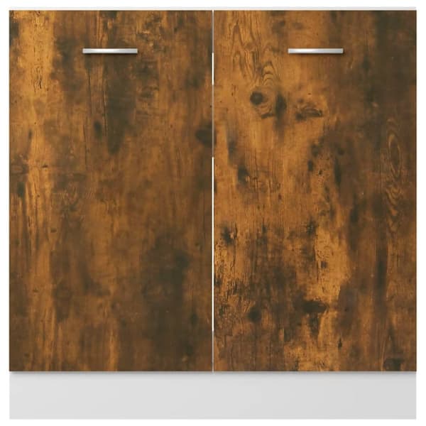 Køkkenskabe - Living skab 80x46x81,5 cm konstrueret træ røget egetræsfarve