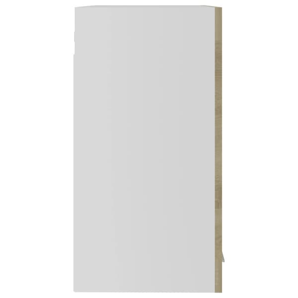 Køkkenskabe - Living vægskab med glaslåger 60x31x60 cm spånplade sonoma-eg