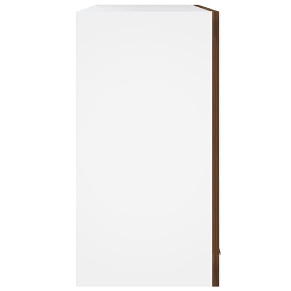 Keittiökaapit - Living Riippuva lasikaappi ruskea tammi 60x31x60 cm tekninen puu