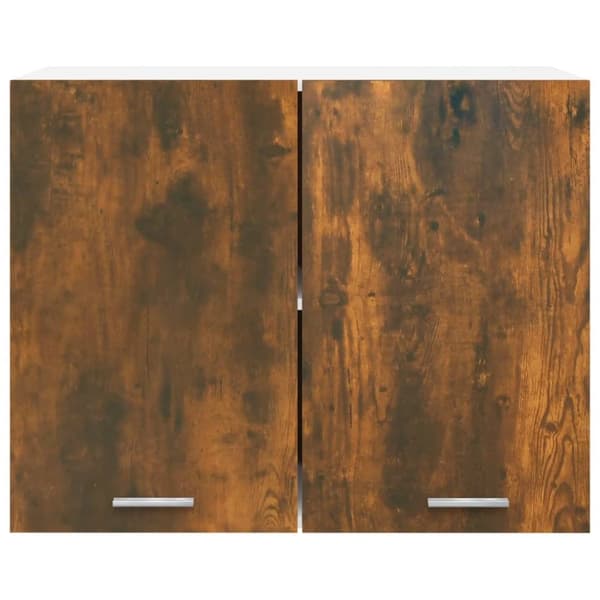 Køkkenskabe - Living vægskab 80x31x60 cm konstrueret træ røget egetræsfarve