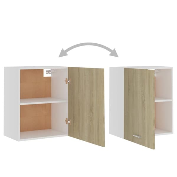 Keittiökaapit - Living Seinäkaapit 2 kpl Sonoma-tammi 50x31x60 cm tekninen puu