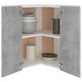 Pikkukuva 5 / 10: Seinäkulmakaappi betoninharmaa 57x57x60 cm lastulevy - Seinäkulmakaappi - Seinäkulmakaapit - Home & Living