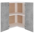 Pikkukuva 6 / 10: Seinäkulmakaappi betoninharmaa 57x57x60 cm lastulevy - Seinäkulmakaappi - Seinäkulmakaapit - Home & Living