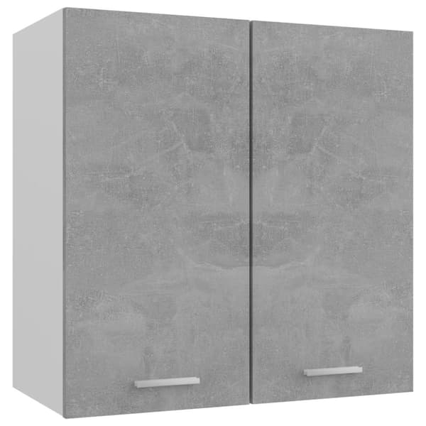 Seinäkaappi betoninharmaa 60x31x60 cm lastulevy - Seinäkaappi - Seinäkaapit - Home & Living