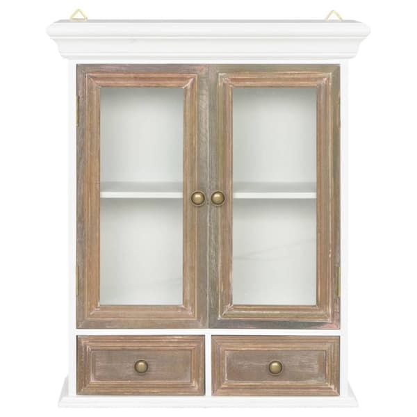 Väggskåp vit 49x22x59 cm konstruerat trä - Väggskåp - Vägg Skåp - Home & Living