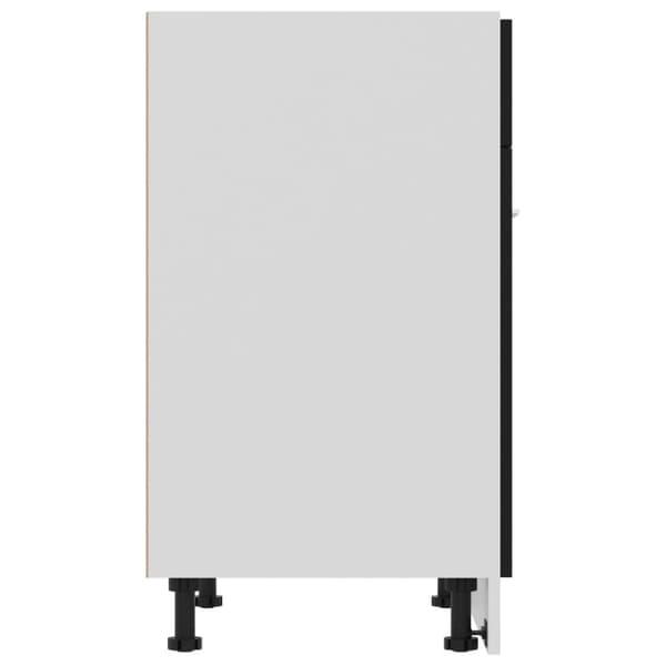Alalipastokaappi musta 60x46x81,5 cm tekninen puu - Lipastokaappi - Lipastokaapit - Home & Living