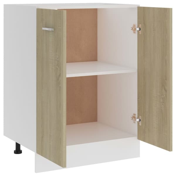 Underskåp sonoma-ek 60x46x81,5 cm konstruerat trä - Köksskåp - Skåp - Home & Living