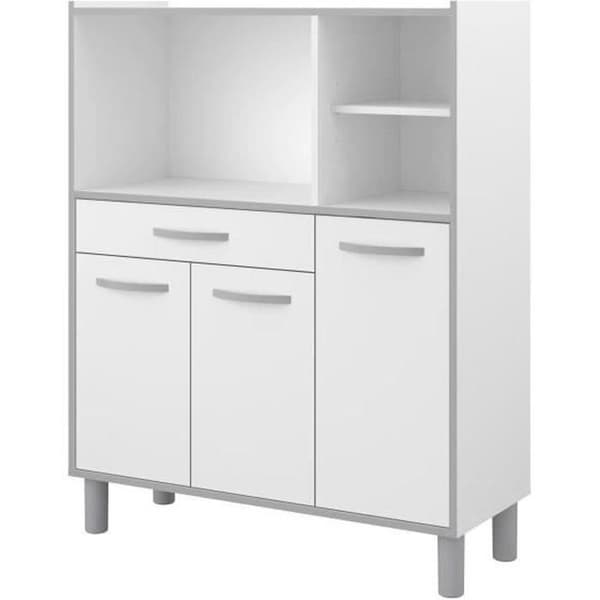 Kombinerad köksskänk L 101cm Vit - OSLO
