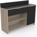 Miniatyrbild 1 av 4: Köksskänk - Rå ek och svart dekor - Modern - 1 dörr - MIKE - L 123 cm