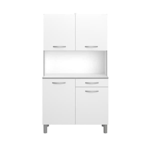 Köksskänk - Vit - Modern - 4 dörrar - OSLO - L 101 cm