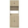 Pikkukuva 3 / 11: vidaXL Keittiökaappi Sonoma-tammi 60x50x180 cm tekninen puu