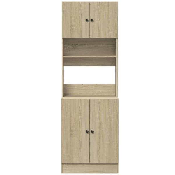 vidaXL Keittiökaappi Sonoma-tammi 60x50x180 cm tekninen puu
