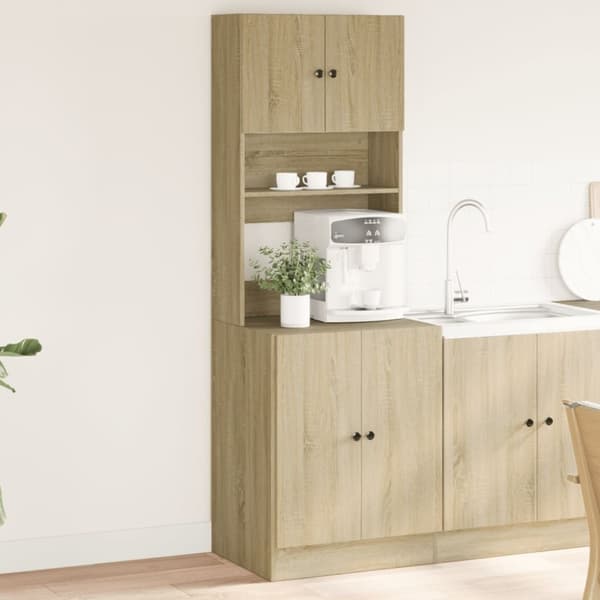 vidaXL Keittiökaappi Sonoma-tammi 60x50x180 cm tekninen puu