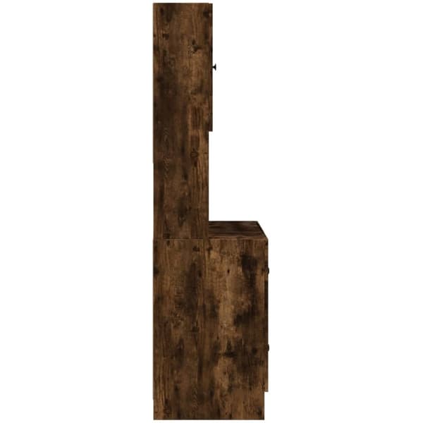 vidaXL køkkenskab 95x50x180 cm konstrueret træ røget egetræsfarve