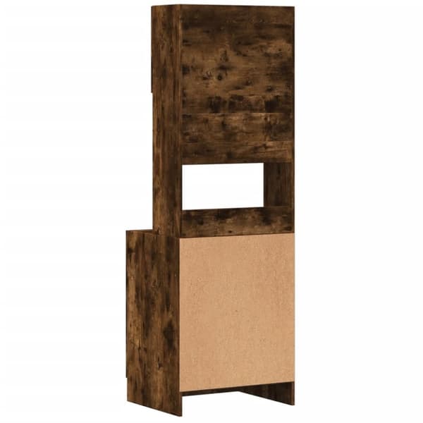 vidaXL Keittiökaappi savutammi 60x50x180 cm tekninen puu