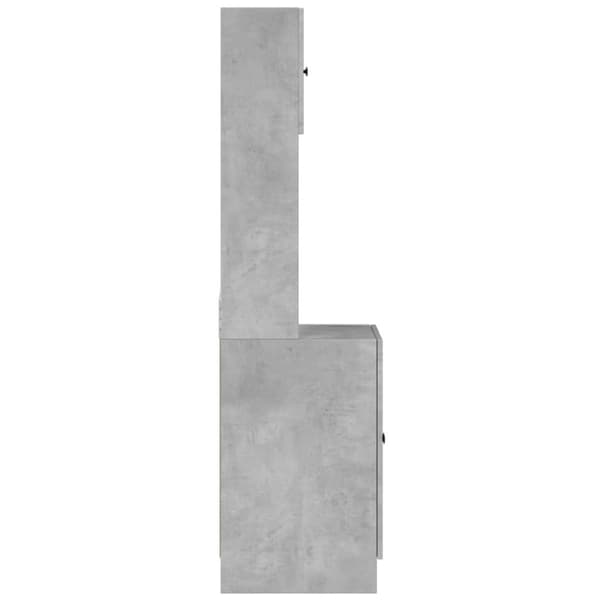 vidaXL Kjøkkenskap betonggrå 60x50x180 cm konstruert tre