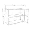 Miniatyrbillede 4 af 6: Esilo overskab køkken 80 cm 2 glaslåger hvid, grå.