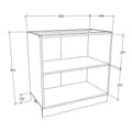 Miniatyrbilde 4 av 6: Esilo kjøkken underskap 80 cm 2 dører hvit, grå.