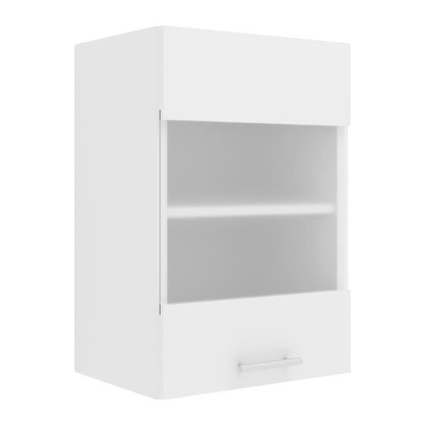 Esilo kjøkken overskap 40 cm 1 glassdør hvit.