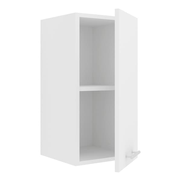 Esilo kjøkken overskap 30 cm 1 dør hvit.