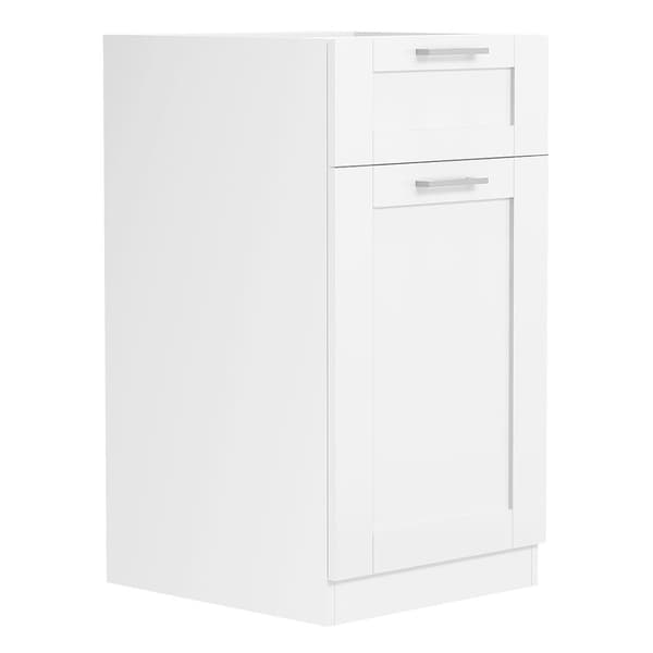 Colura underskab køkken 40 cm 1 låge, 1 skuffe hvid.