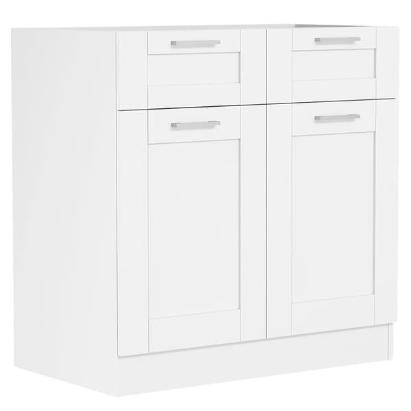 Colura köksunderskåp 80 cm 2 dörrar, 1 låda vit.