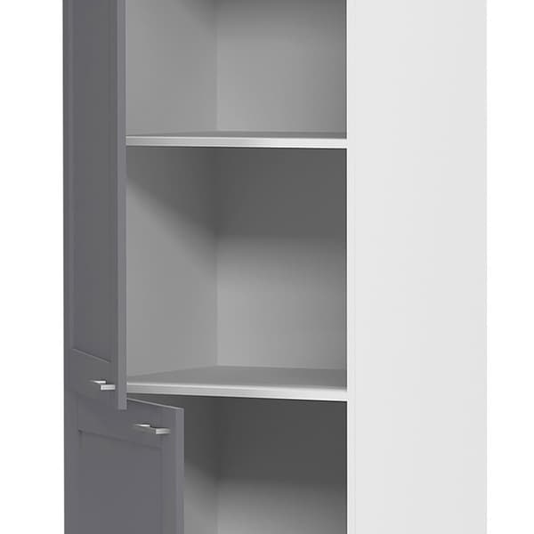 Colura højskab køkken 60 cm 3 låger antracit grå, hvid.