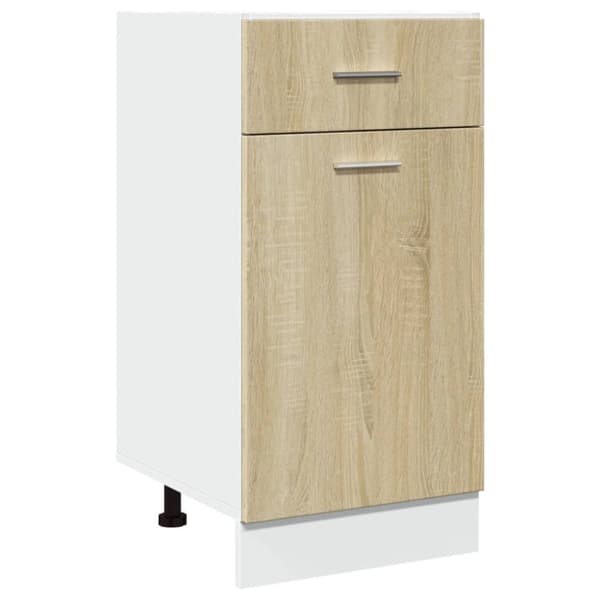 vidaXL køkkenskab m. skuffe 40x46x81,5 cm konstrueret træ sonoma-eg