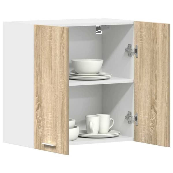 vidaXL Seinäkaappi "Lyon" Sonoma tammi 60x31x60 cm lastulevy