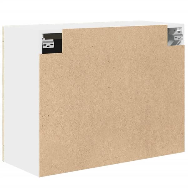 vidaXL vægskab med glaslåger 80x31x60 cm spånplade sonoma-eg