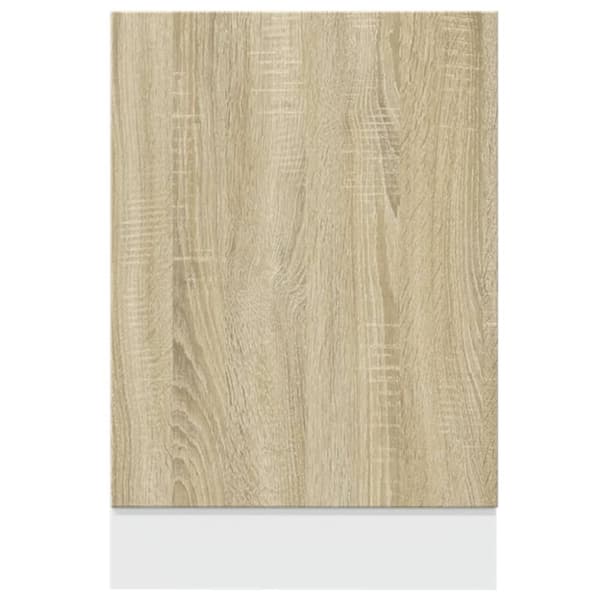 vidaXL Oppvaskmaskinspanel "Lyon" sonoma eik 45x3x67 cm sponplate