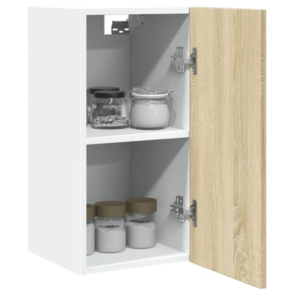 vidaXL vægskab 29,5x31x60 cm konstrueret træ sonoma-eg