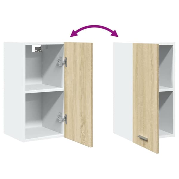 vidaXL vægskab 29,5x31x60 cm konstrueret træ sonoma-eg