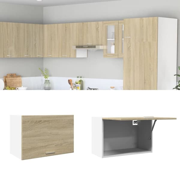 vidaXL Seinäkaappi "Lyon" Sonoma-tammi 60x31x40 cm lastulevy