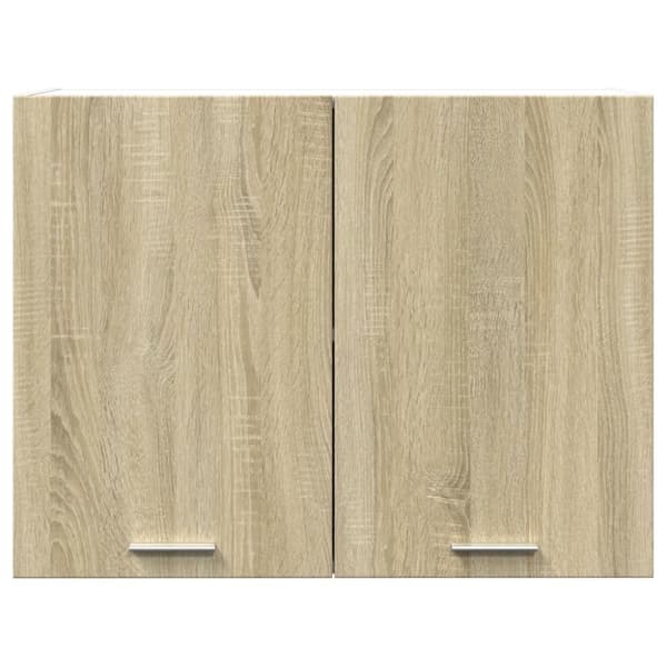 vidaXL vægskab 80x31x60 cm konstrueret træ sonoma-eg