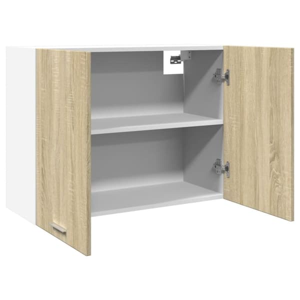 vidaXL vægskab 80x31x60 cm konstrueret træ sonoma-eg