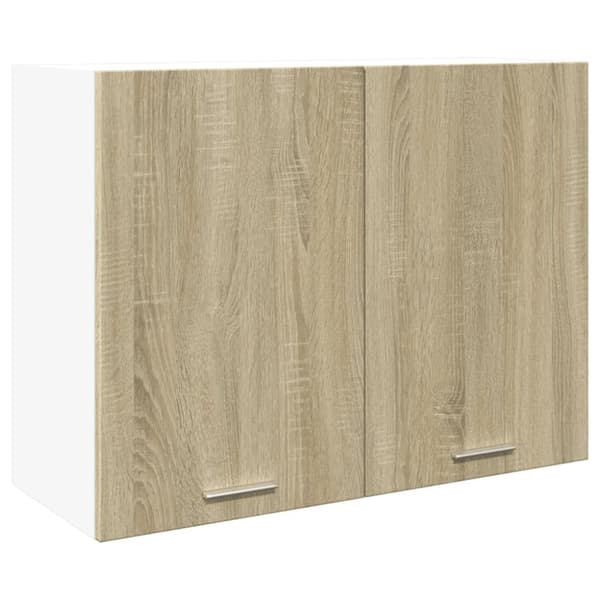 vidaXL vægskab 80x31x60 cm konstrueret træ sonoma-eg