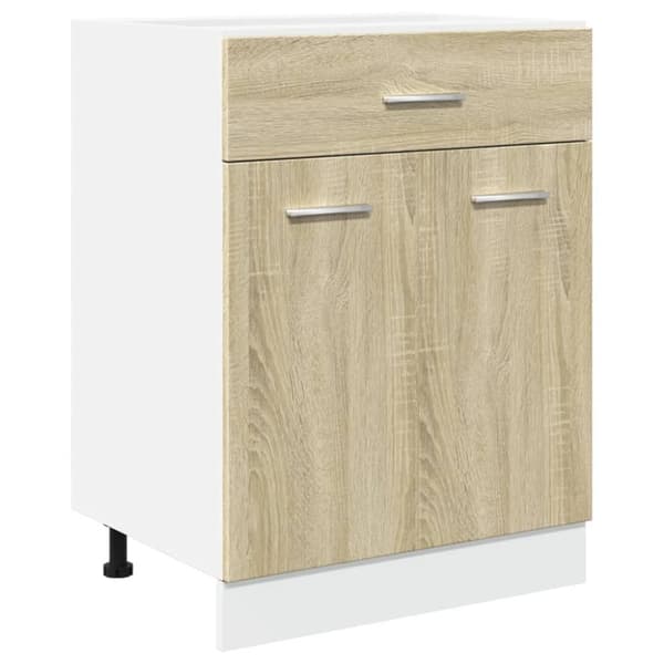 vidaXL Underskåp med låda sonoma-ek 60x46x81,5 cm konstruerat trä