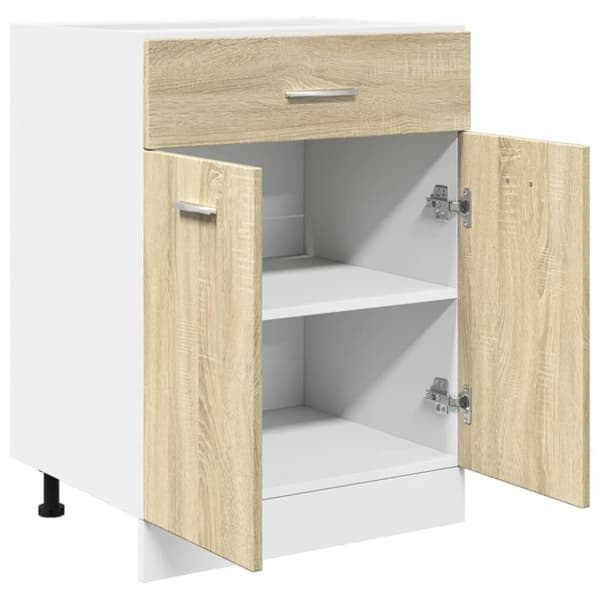 vidaXL Underskåp med låda sonoma-ek 60x46x81,5 cm konstruerat trä