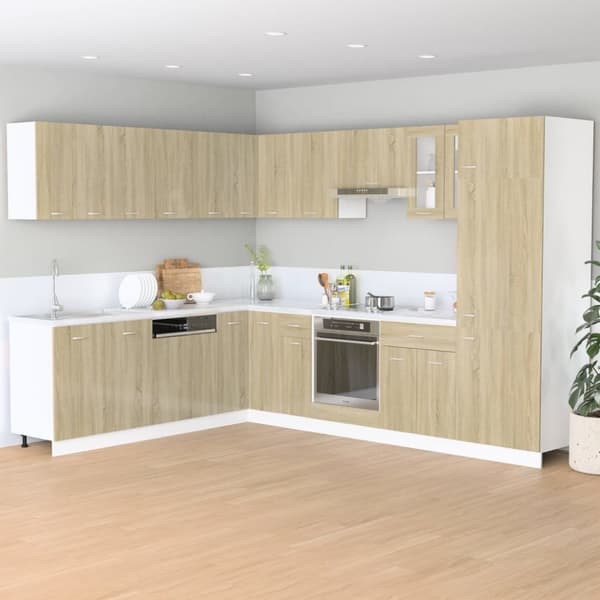 vidaXL vægskab 50x31x60 cm konstrueret træ sonoma-eg